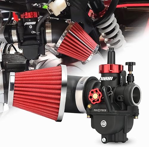 Vista 14 de NIBBI Carburador PE30 con kit de filtros de aire de 1.890 in, rendimiento mejorado de motocross, compatible con motocicletas Apollo, TaoTao, Lifan