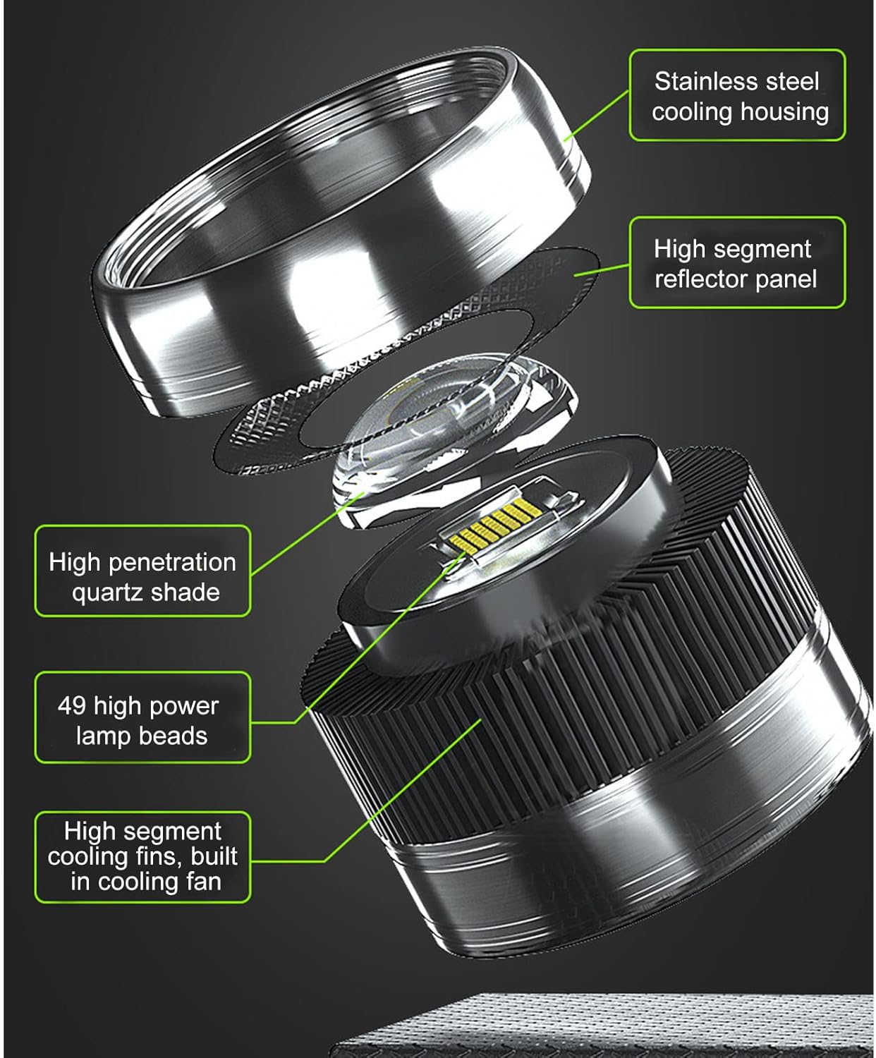 flexman Aquarium Pendant Light, Full Spectrum High Brightness COB LED Aquarium Light for Full Spectrum COB Fish Tank Lighting