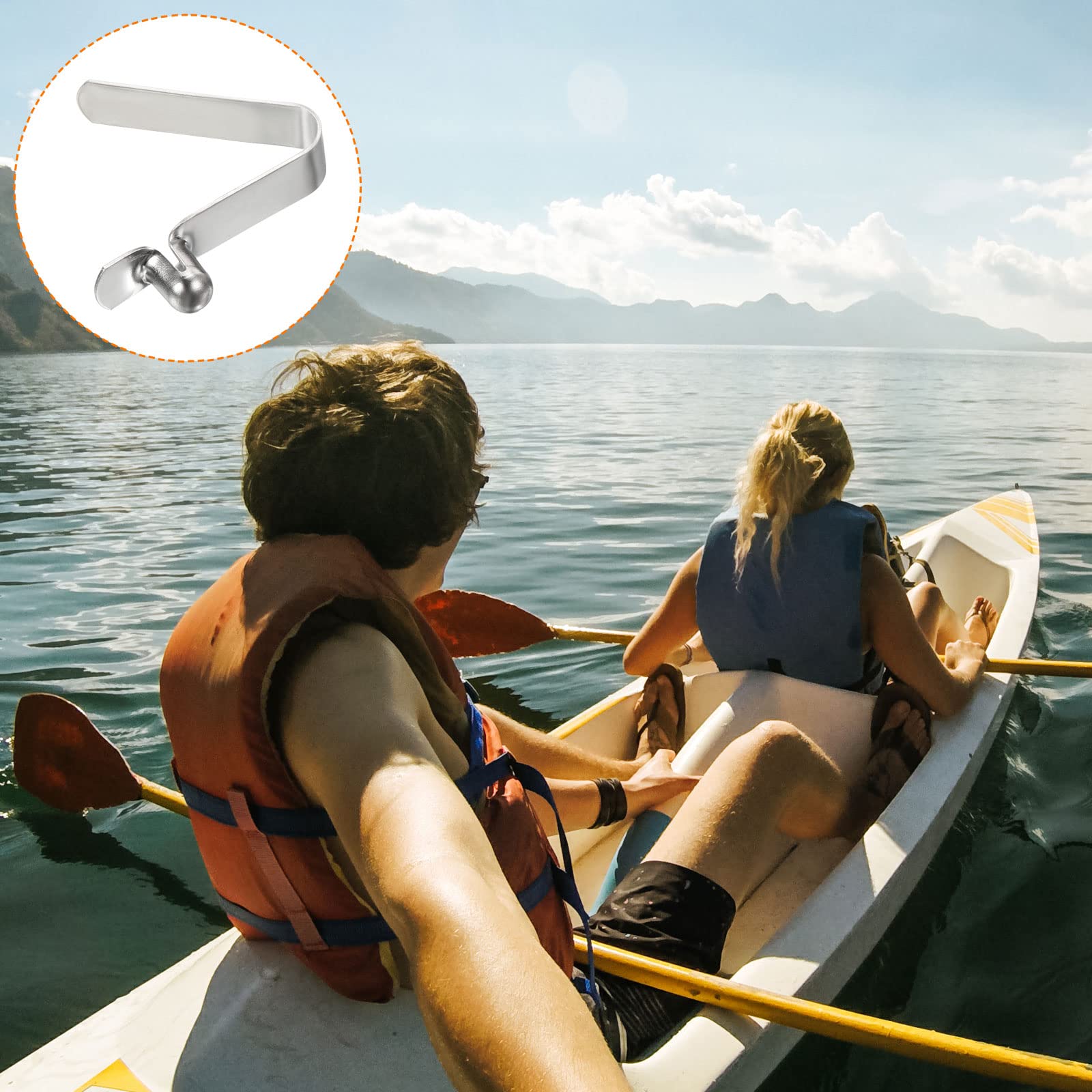 8 Fermi A Molla In Acciaio - 5.5x3.8 Mm, Per Kayak, Tende, Attrezzatura - Foto 5