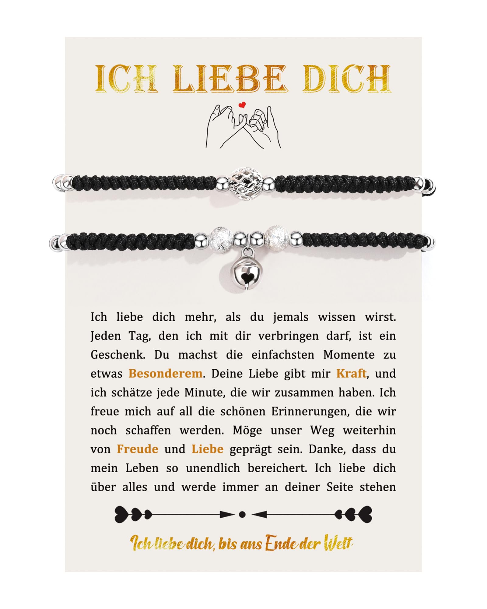 CheersLife Partner Geschenke für Beide Pärchen, Freundschaftsarmbänder | Valentinstagsgeschenk für Frau Freundin Jahrestag Geschenk für Ihn Geschenk für Mann Freund Hochzeitstag Geburtstag Jahrestag