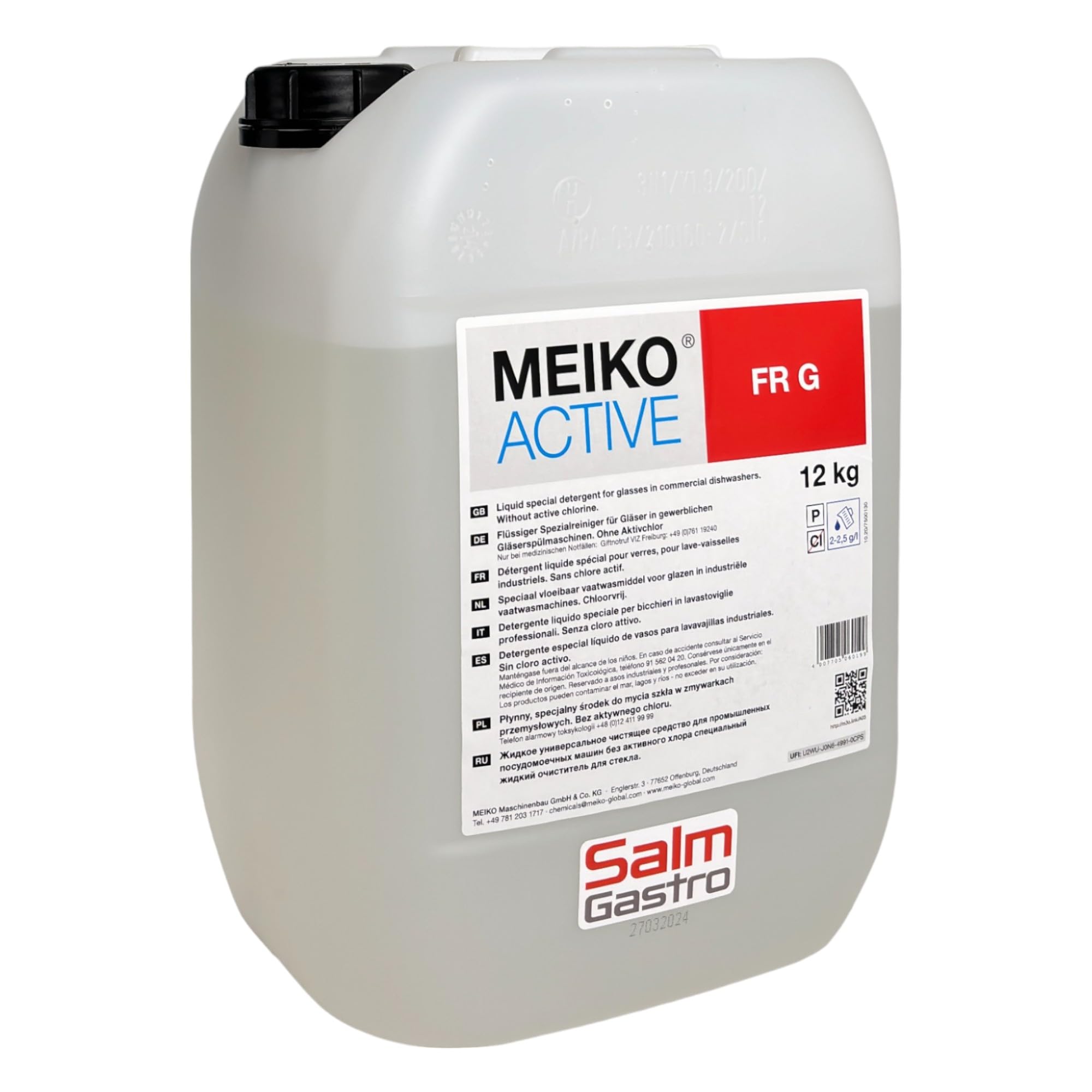 Meiko ACTIVE FR G 12kg flüssiger Spezialreiniger für Gläser