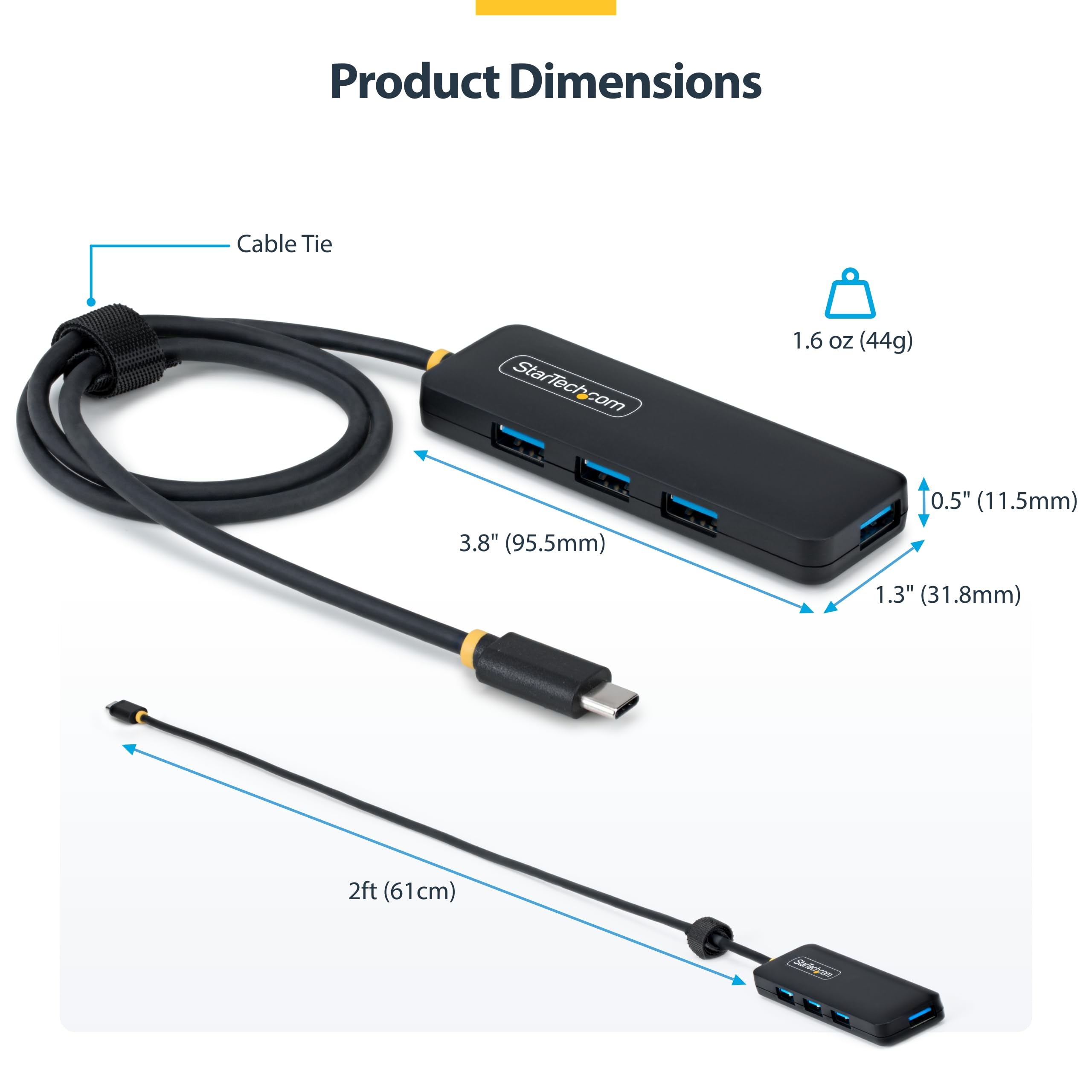Amazon | StarTech.com USB-Cハブ 4ポート USB-A 5Gbps バスパワー