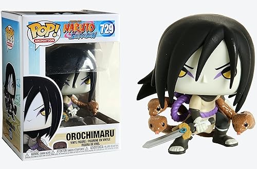 Miniatura 6 de Naruto Shippuden - Orochimaru Funko Pop! Figura de vinilo (incluye funda protectora compatible con POP Box)