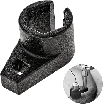 Oxygen Sensor Socket, 3/8-Inch Drive by 7/8-Inch 22mm Oxygen Sensor Socket Remover Tool, Low Profile Adapter Offset Wrench Automotive Wire Gate Accesses Sensors from Side