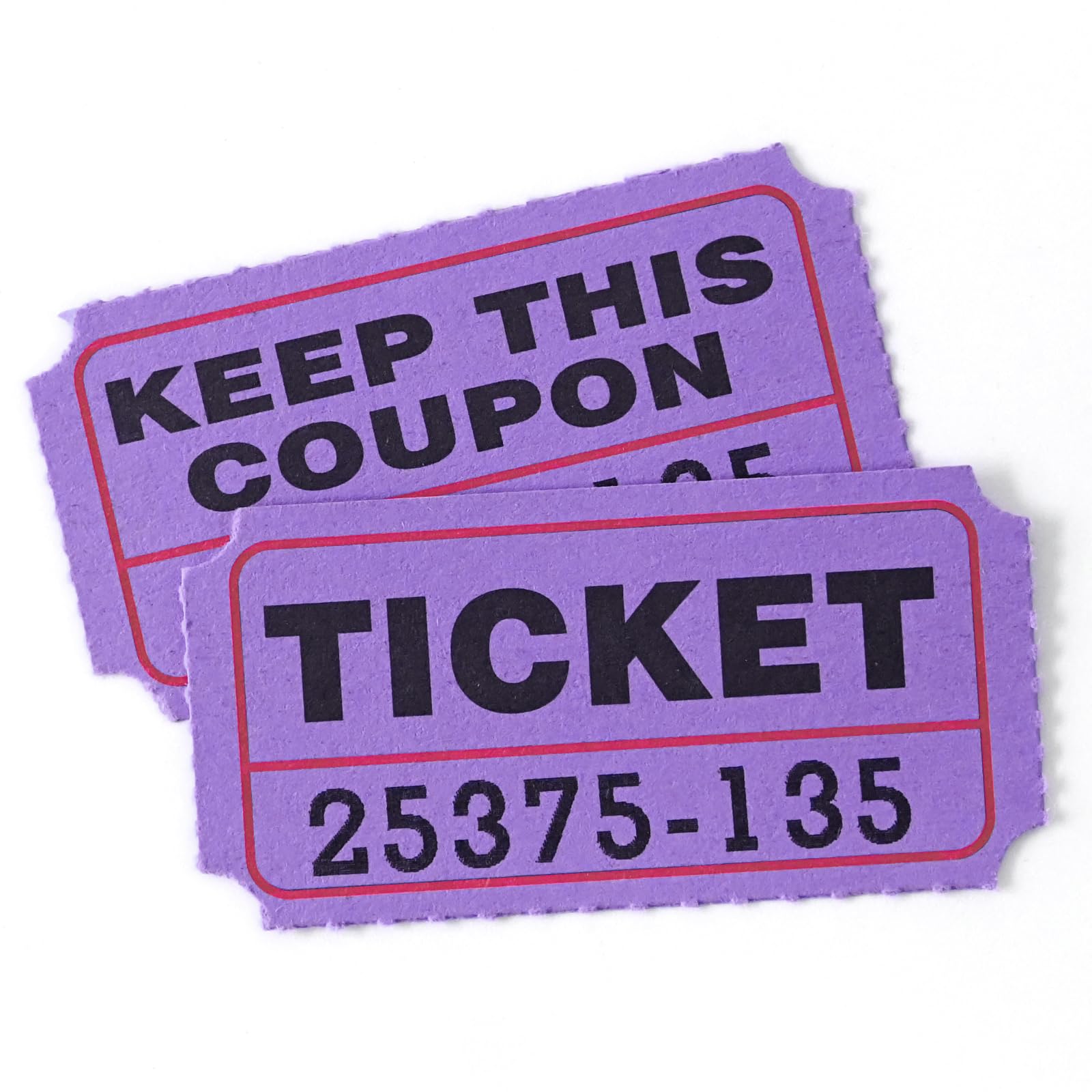 Reading Raffle Ticket Snapklik.com : 100 Raffle Tickets, 50/50 Double Ticket, Bold Numbers ...