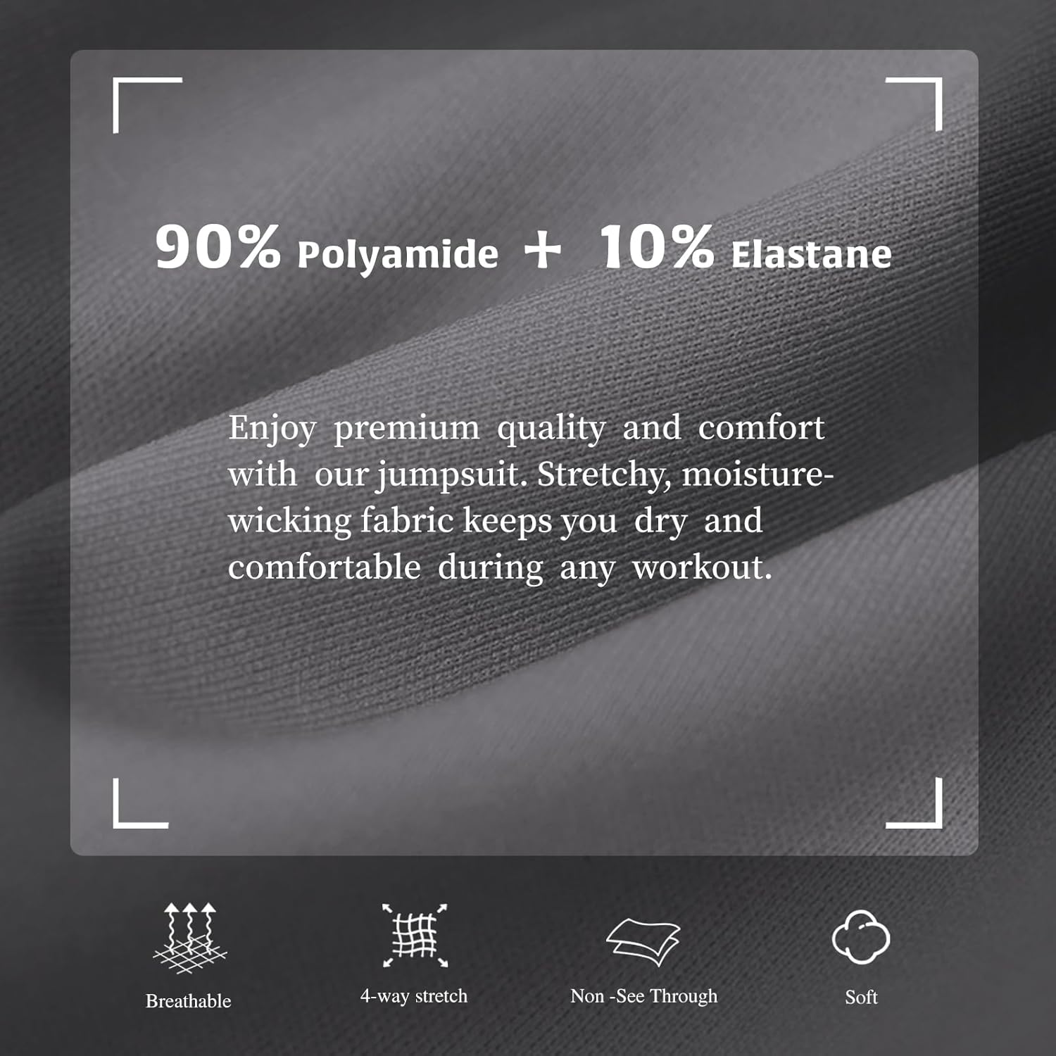 JBT Women Workout Jumpsuit One Piece Zip Up Rompers Long Sleeve Tummy Control Yoga Gym Bodysuit Bodycon - Image 6