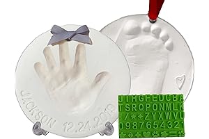 Baby Handprint Footprint Keepsake Ornament Kit for Long-Lasting Memories