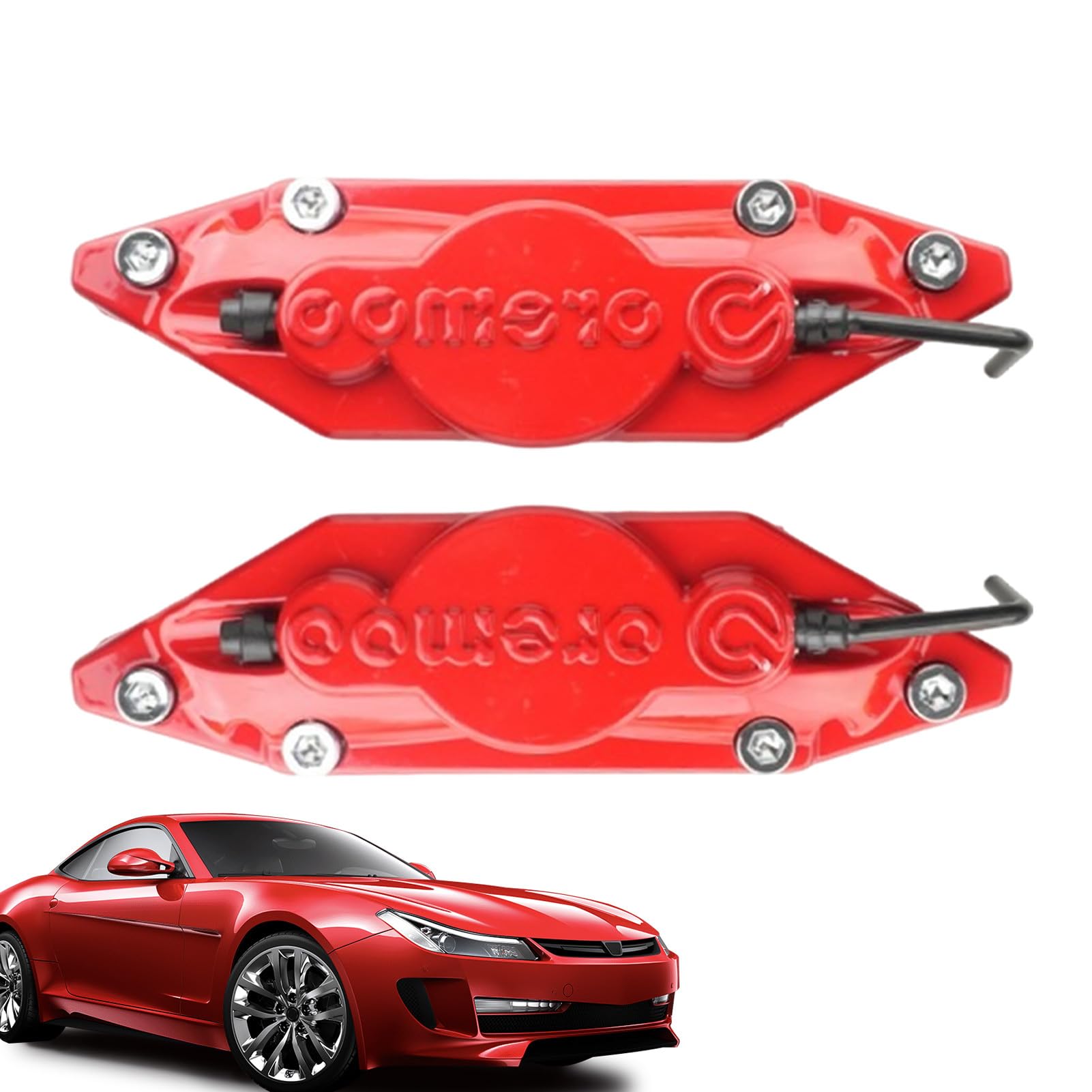 Pinza de freno, pinza de freno de rendimiento automotriz, protector de pinza de freno de disco 3D resistente al calor, pinza decorativa de freno tridimensional