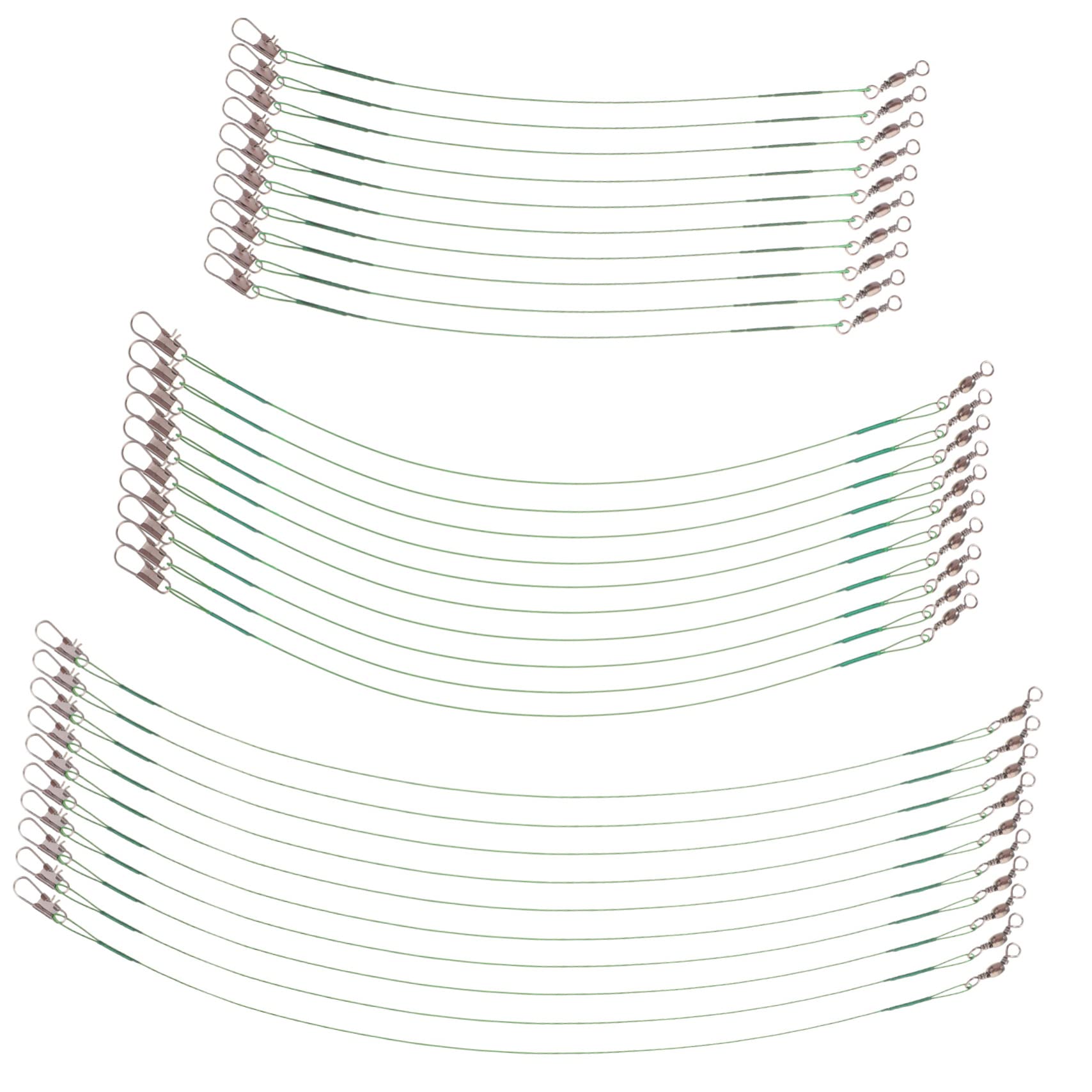 MUELODSIC 30pcs for Bait Fish Leader Pike Wire Leader Saltwater Fishing Accessories