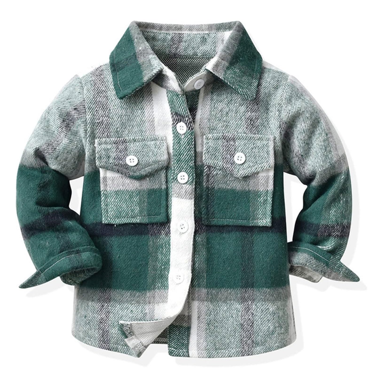 Giacca Scozzese Bambini Ragazzi E Ragazze - Manica Lunga In Cotone, Con Bottoni E Risvolto, Stile Classico - Foto 5