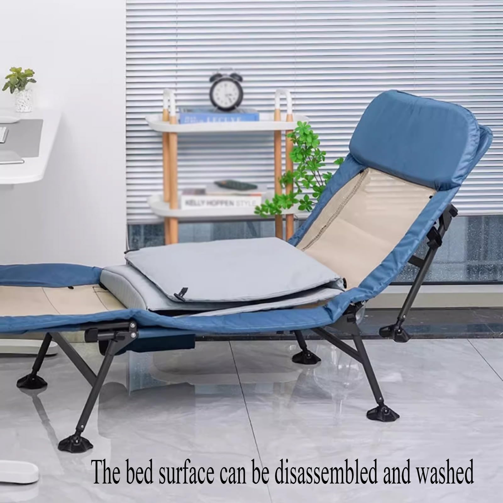 Brandina da Campeggio Pieghevole con Materasso, Letto Portatile Singolo Carico Massimo Supportato 150kg, Struttura Resistente per Campeggio Spiaggia Grigliate