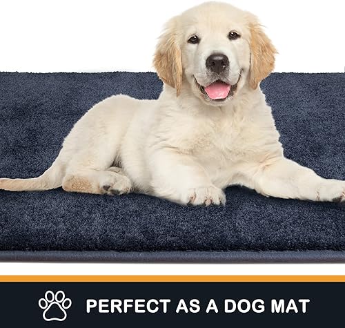 Miniatura 6 de PURRUGS Dirt Trapper - Tapete para puerta de 31.5 x 47 pulgadas, antideslizante, lavable a máquina, rascador de zapatos, tapete para puerta de