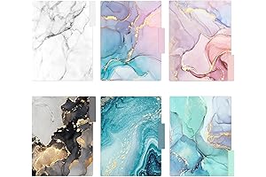 WAVEYU Marble Decorative File Folders
