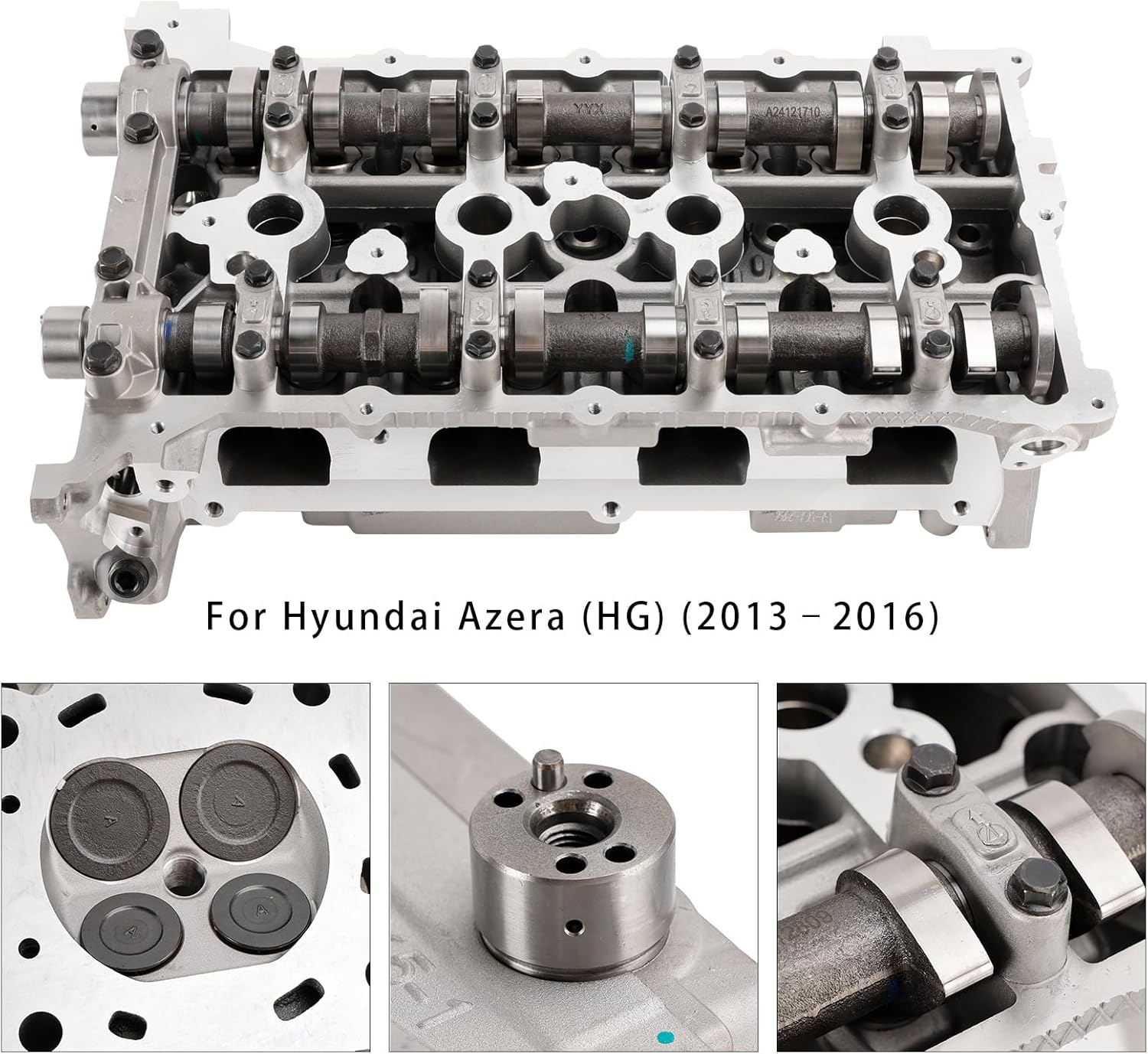 Areyourshop G4KE Engine Cylinder Head 2.4L For Hyundai Azera HG) 2013-16, Santa Fe/Tucson 2010-20, Sonata 2017-19, for Kia Cadenza 2009-19, Forte (TD) 2008-12, Sorento 2009-20, Sportage 2011-21