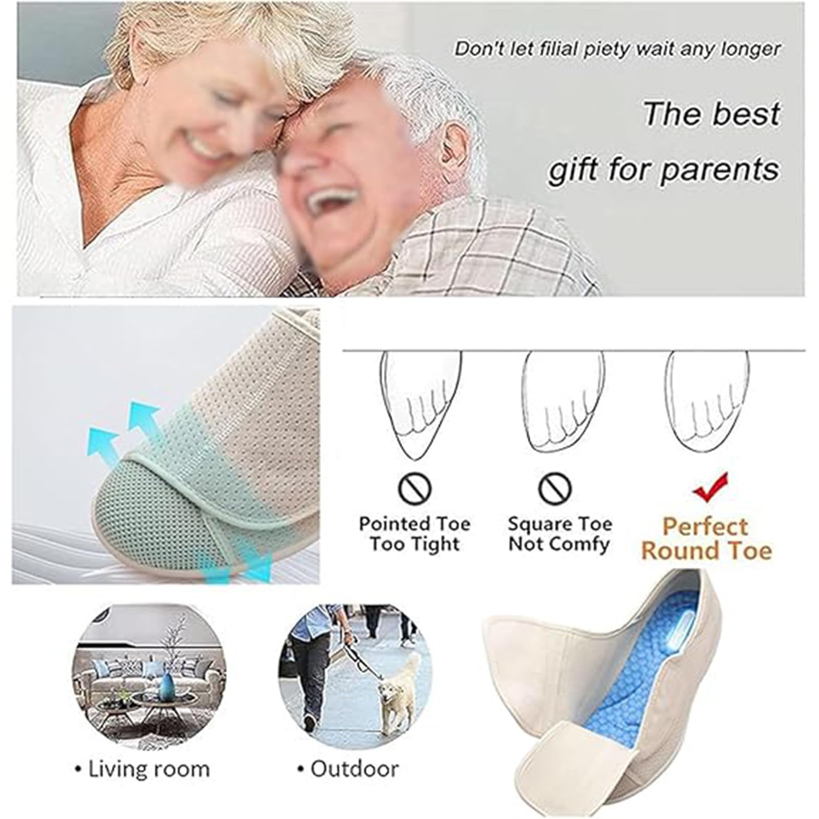 Scarpe per Diabetici Uomo Donna Chiusura Scarpe Terapeutiche Scarp Alluce Valgo Ammortizzazione Ad Aria Scarp Casual Fascite Plantare Piedi Gonfi per Anziani Piedi Artritici