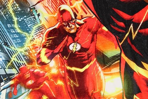 Miniatura 3 de Northwest DC Comics The Flash Running Lightning - Manta de felpa de superhéroe de 46 x 60 pies