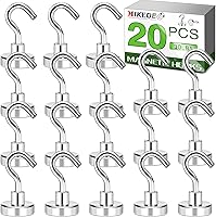 Vista 9 de MIKEDE - Ganchos magnéticos, ganchos magnéticos de alta resistencia de 85LB+ para crucero con revestimiento epoxi para refrigerador, ganchos