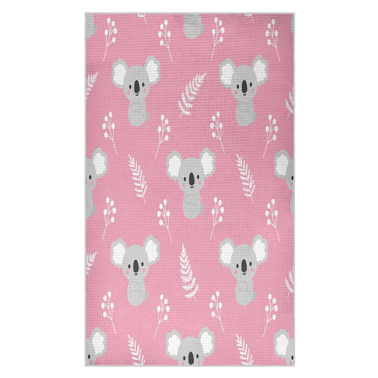 BURSTDDY Cartoon Koala Kitchen Towels,Absorbent Dish Towels 1 Pack