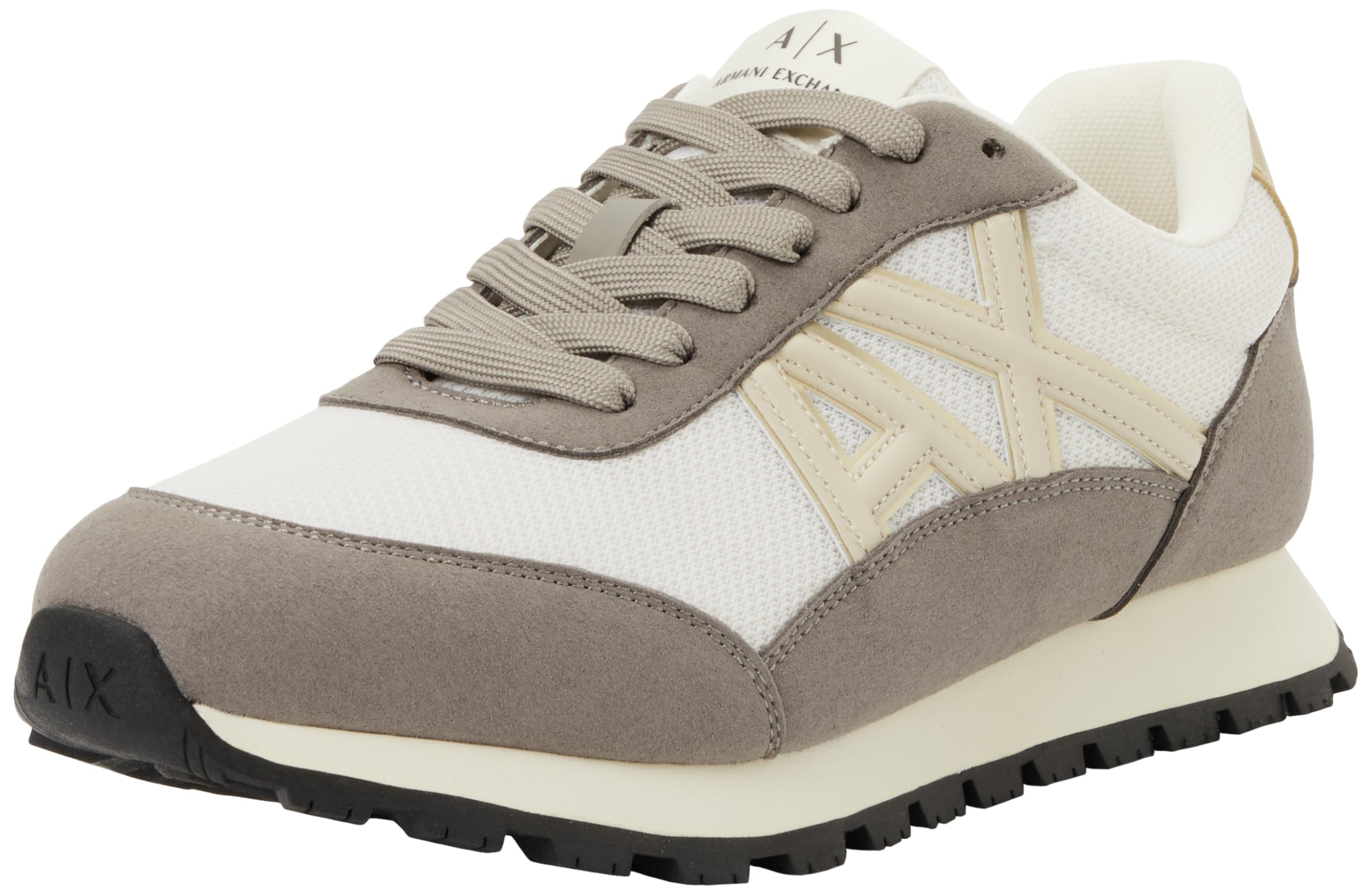 Armani Exchange Damen Essential, Drop, Microsuede Details Sneaker