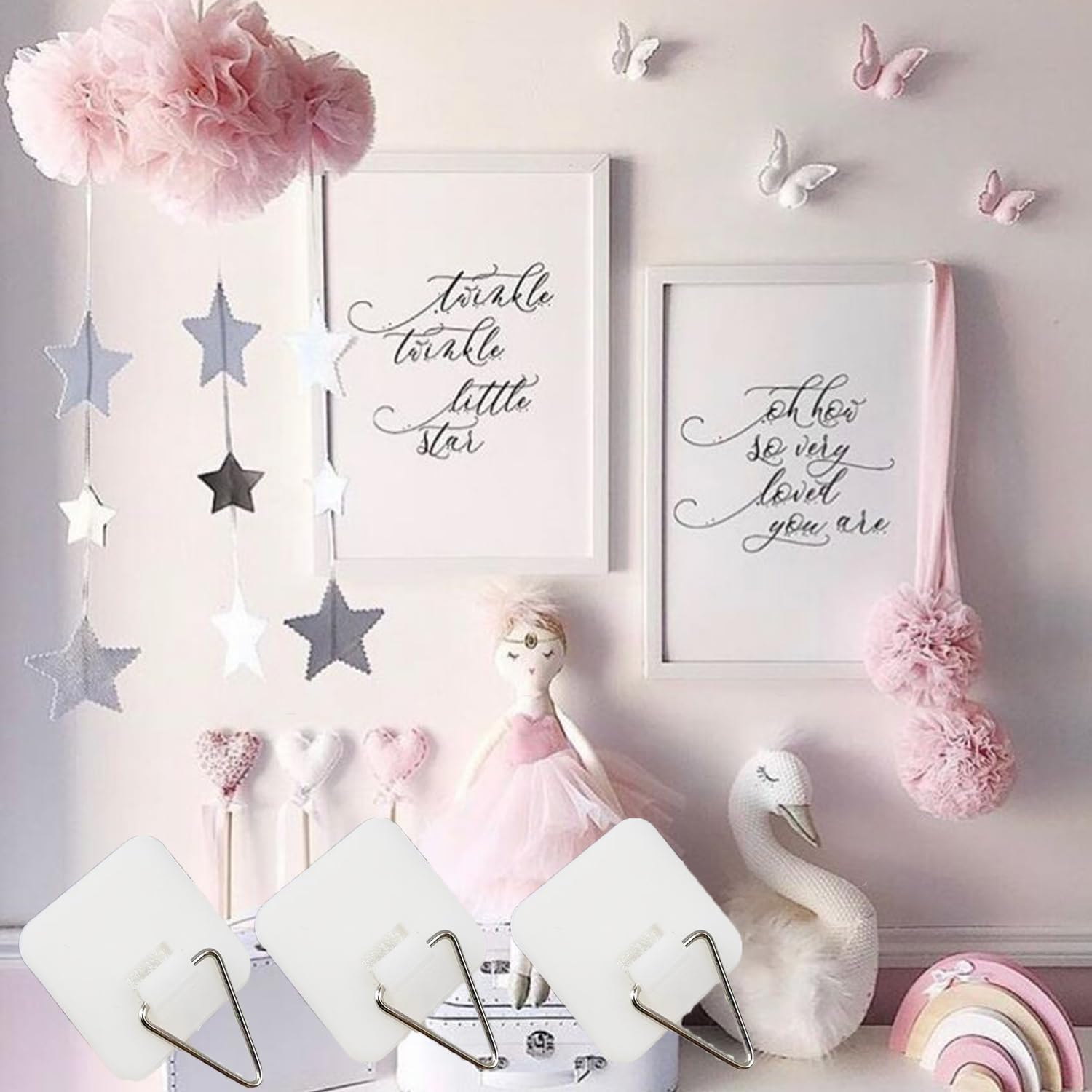 Lot 45 Crochets Adhésifs Photos Crochets Suspendus En