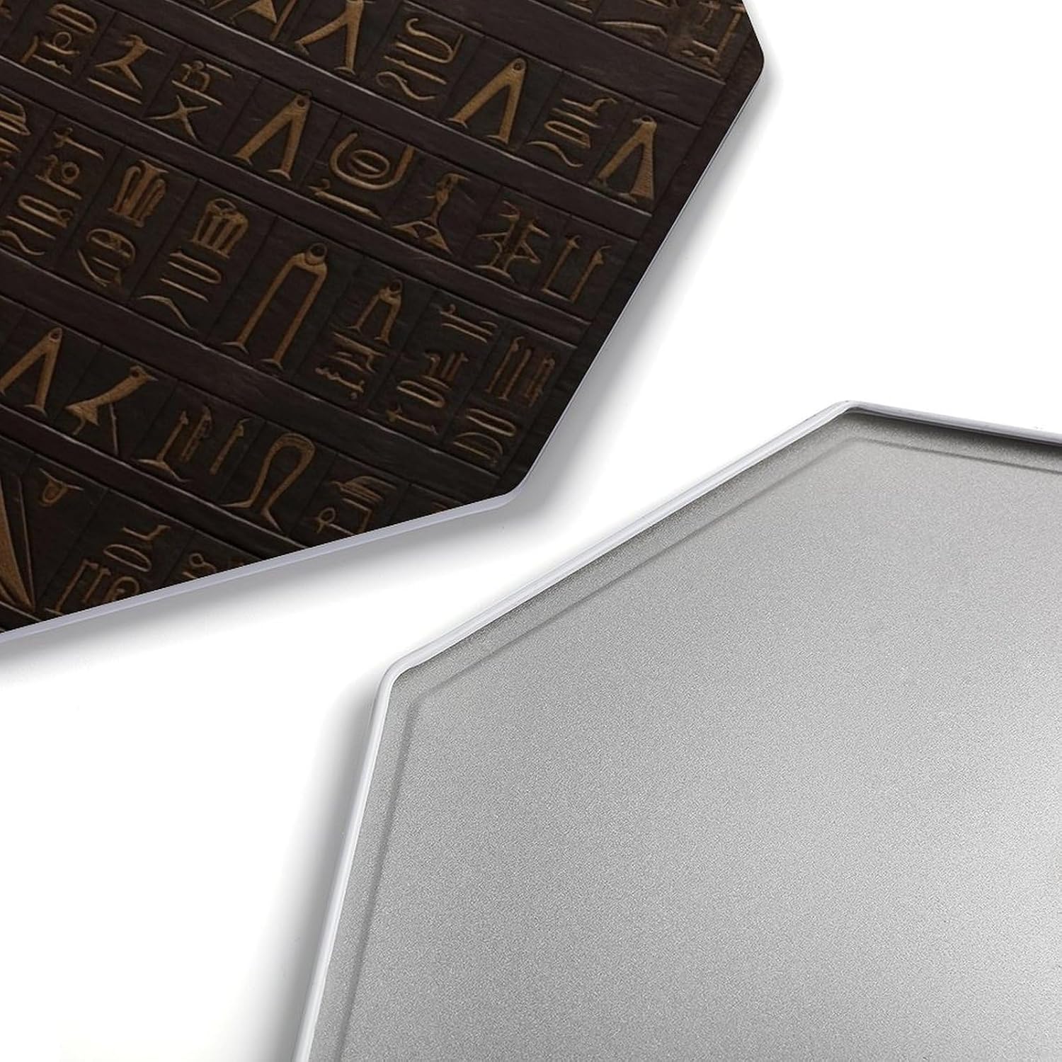 Ctagon Metal Sign for Home, Modern Display Plate for Kitchen, Ancient Egyptian Hieroglyph Plates Accent Hanging Wall Decorations 3PCS for Living Room, Bedroom, Hallway, Hotel