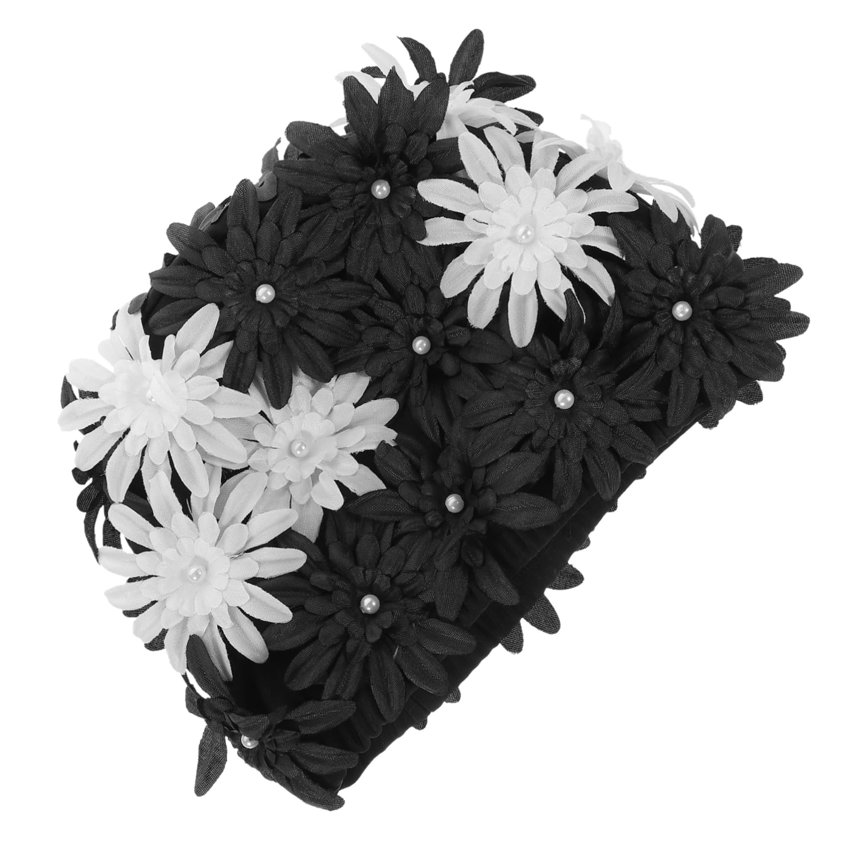 Mipcase Gorro de baño Adulto Gorro de baño Floral Tela de Gorro de baño Malla Gorro de Natacion Mujer Gorro Natacion Gorras de natación elásticas Sombreros para Nadar Brocado
