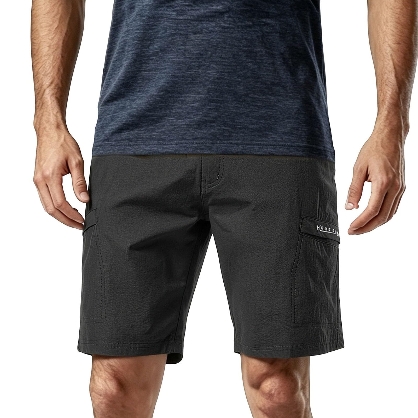 Pantaloncini da trekking da uomo, ad asciugatura rapida, con tasche multiple