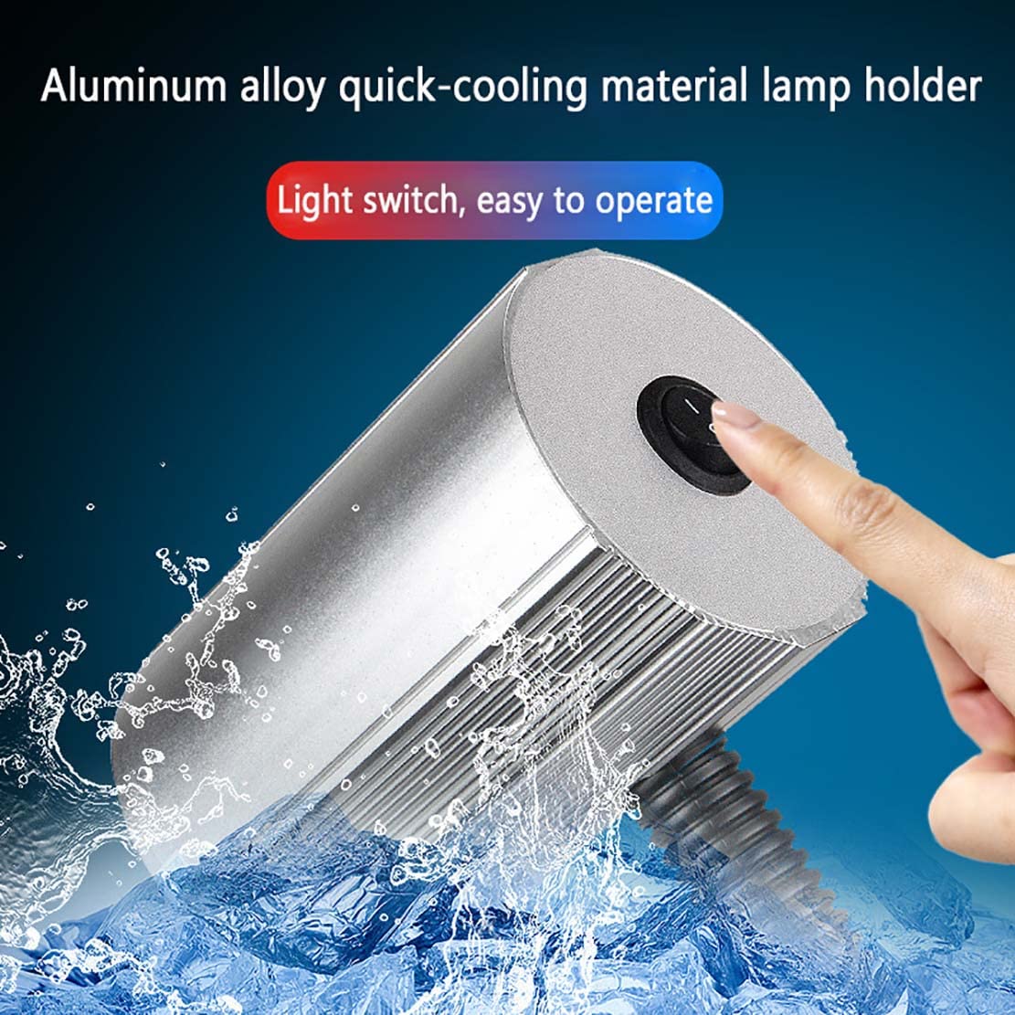 IP68 Wodoodporna Elastyczna Lampa z Gęsią Szyją, Przeciwwybuchowa Lampa Sprzętowa 120Lm/W Lampa Robocza LED Z Mocowaniem Śrubowym, Do Oświetlenia Przemysłowego (Rozmiar: 110~220V,