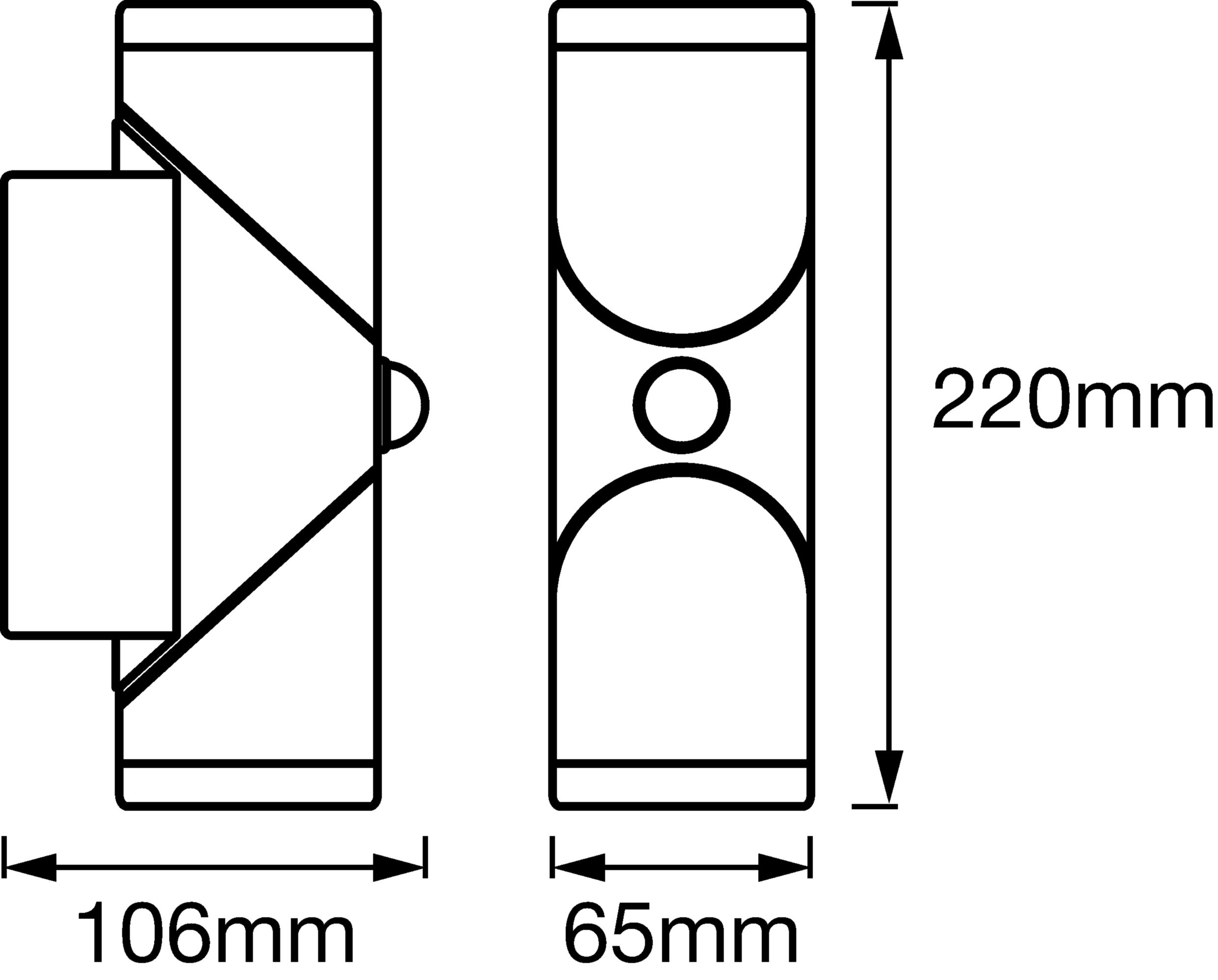 LEDVANCE Lampa ścienna i sufitowa LED, lampa do zastosowań zewnętrznych, ciepła biel, zintegrowany czujnik światła dziennego i ruchu, Endura Style Updown Flex Sensor