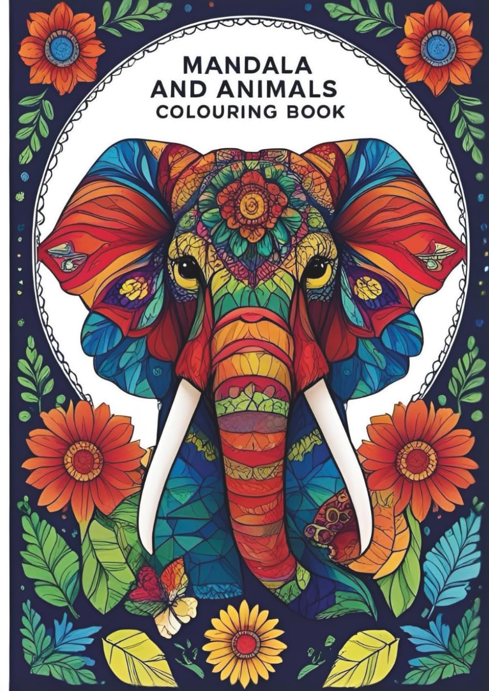Mandala and Animals Colouring Book