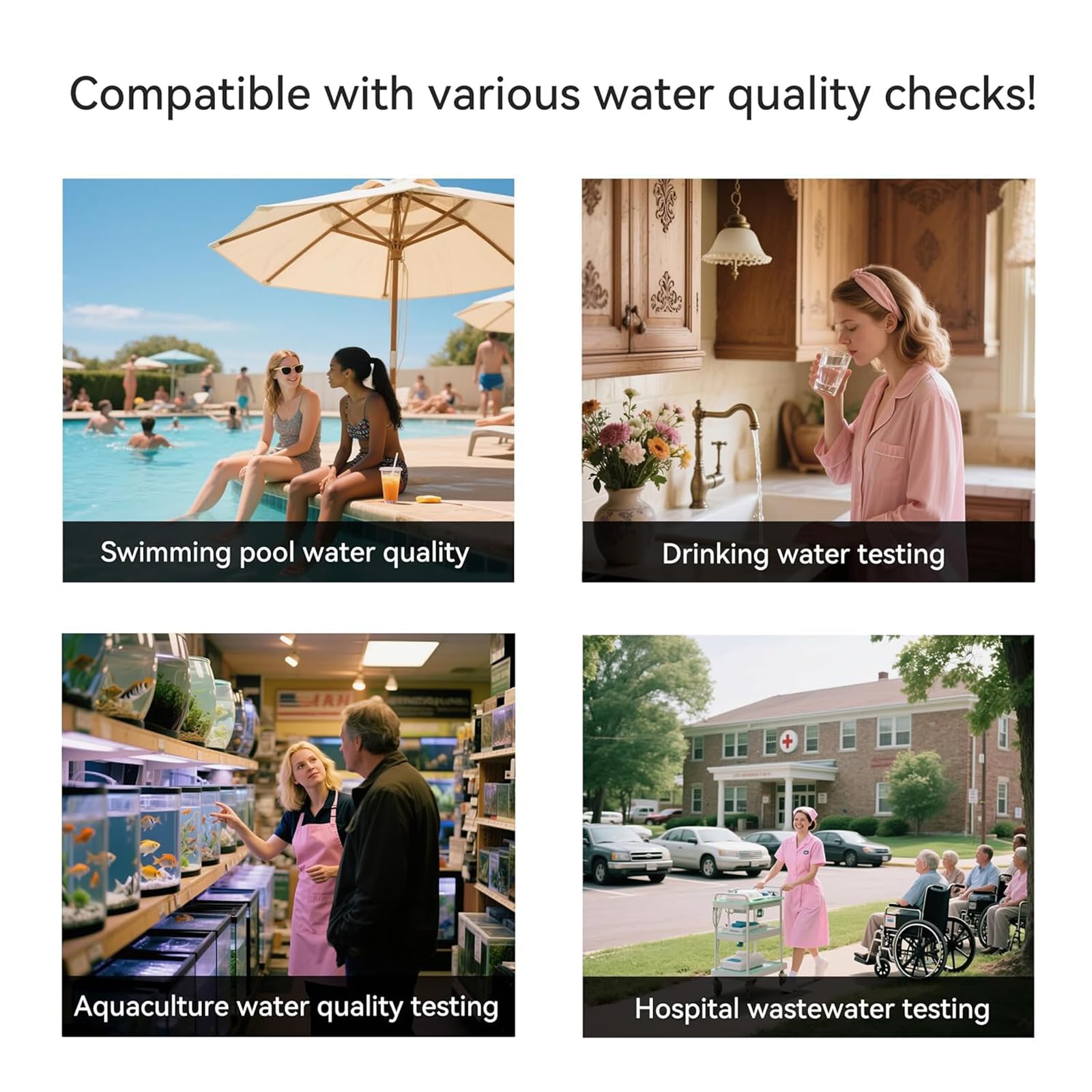 Medidor De Cloro Residual Portátil De 2", Analizador Digital De Calidad del Agua, 0~5 MG/L Y 0~10 MG/L, Método Fotométrico DPD, Medición del Contenido De Cloro En El Agua