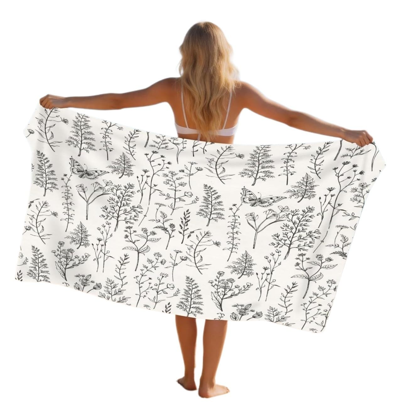 LYVQZPWLR Microfibre Beach Towel， Quick Dry Microfibre Beach Towel Multiple Sizes Lightweight Travel Swim(90x180 cm)