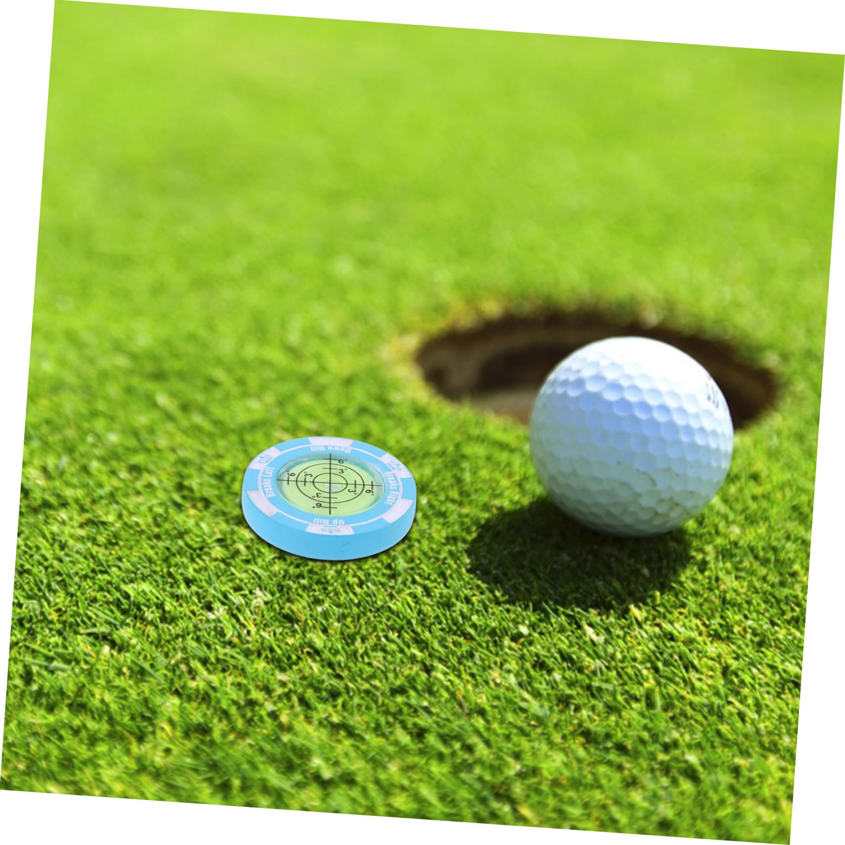 BESPORTBLE Golf Waage Golf-Putting-Hilfe Golfclubs Markierungen Golf-Divot-Tool Vorlage Zur Markierung Von Golfbällen Golf-ausrichtungsstäbe Golfzähler Ballmarker Golf Zinklegierung Sky-Blue