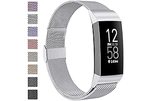 ZWGKKYGYH Women's Metal Bands Compatible with Fitbit Charge 4/Charge 3/Charge 3 SE