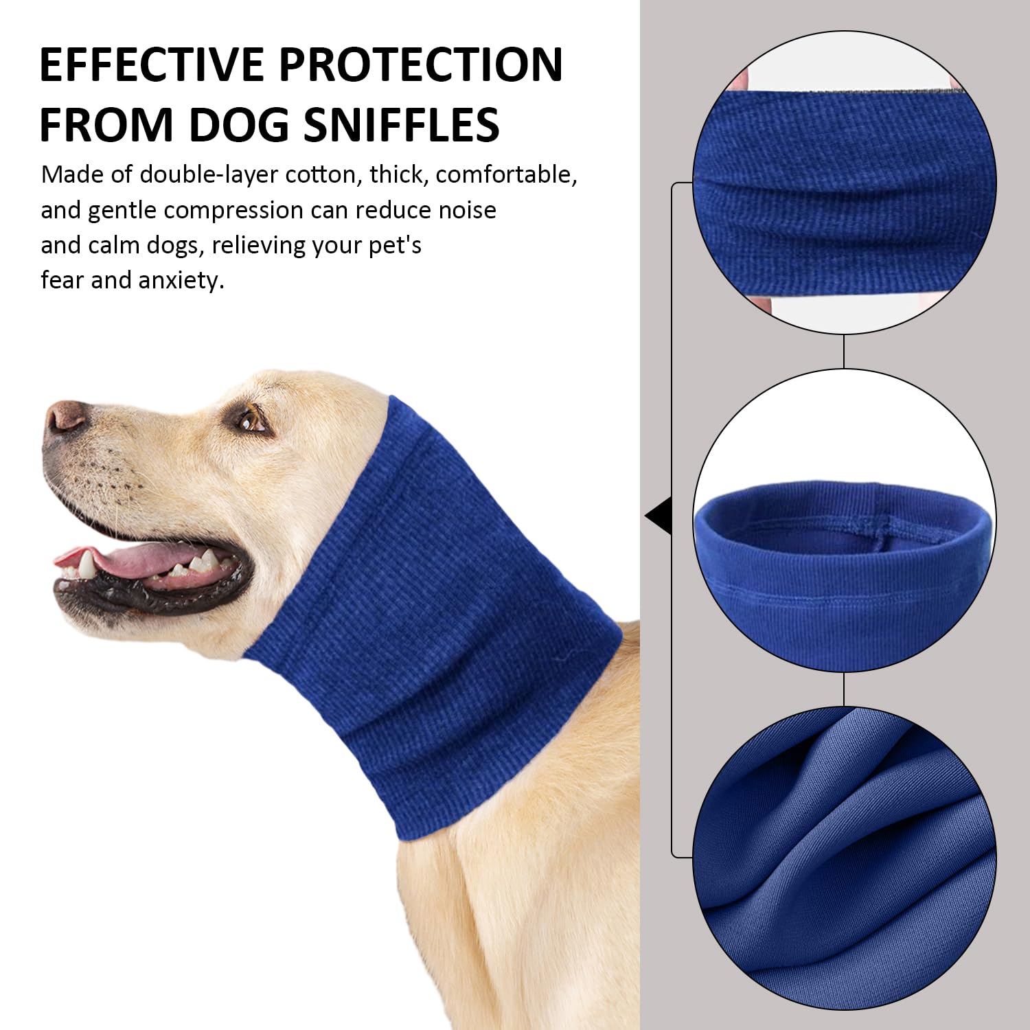 2 copricapo per animali domestici, accessori caldi ispessiti, copricapo calmante per cani, paraorecchie elastici per cani, protezione del collo per animali domestici, utilizzati per la cura