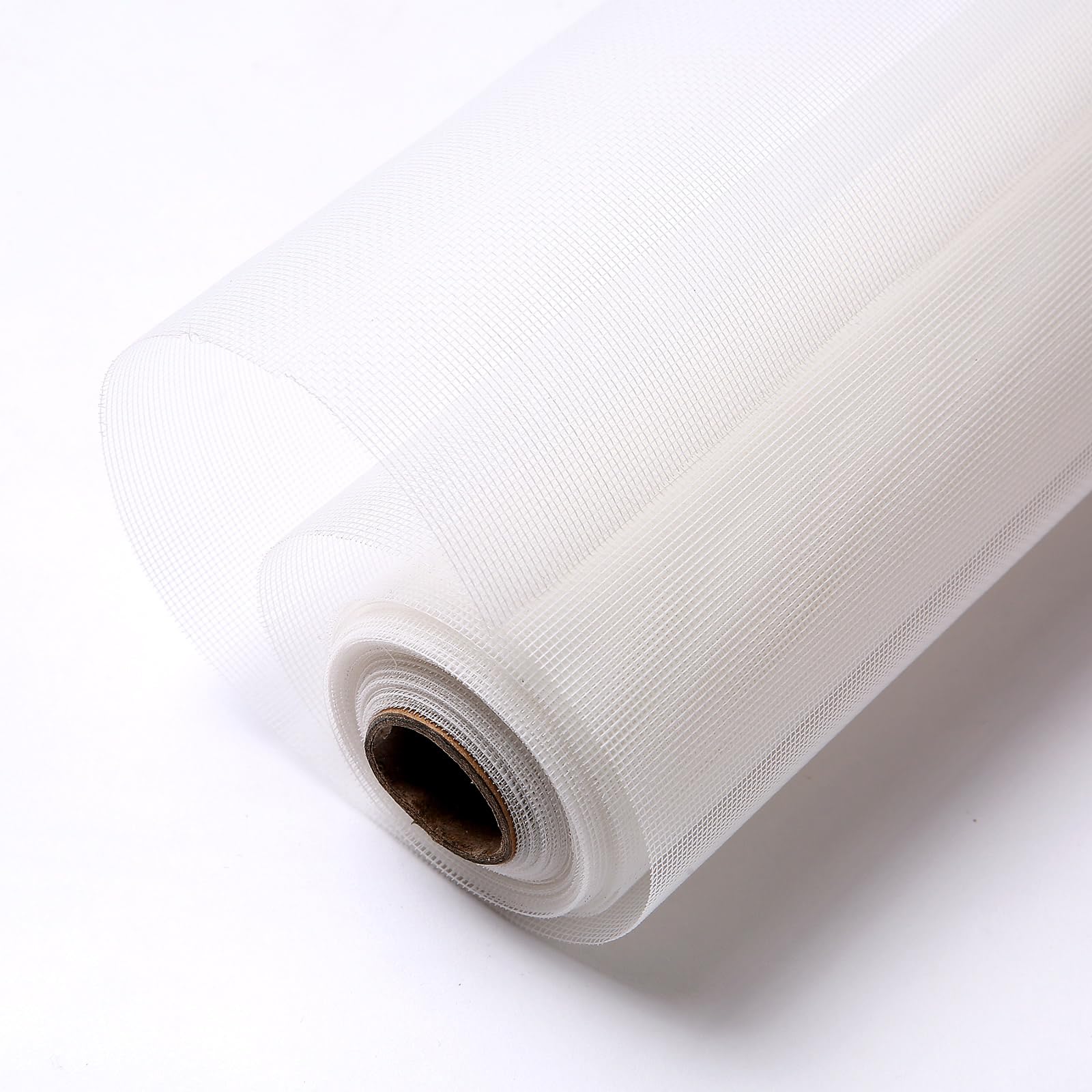 RODENET Fly Screen 95 x 251cm Insect Mesh Mosquito Net for Door & Window Screen Replacement,1.25x1.25mm Fine Mesh,Keep Bugs Out(White)