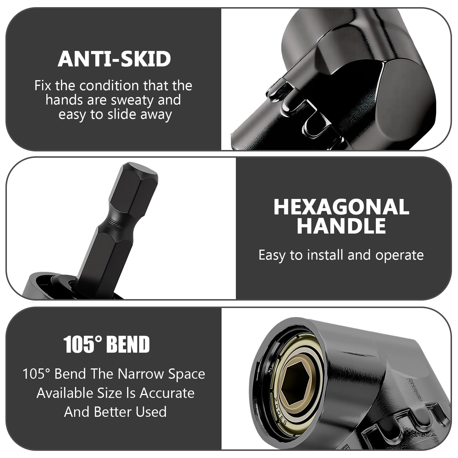 Black 105 Degree Right Angle Drill Driver K836823