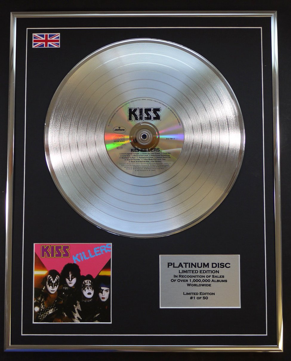 KISS/LTD EDITION CD PLATINUM DISC/KILLERS