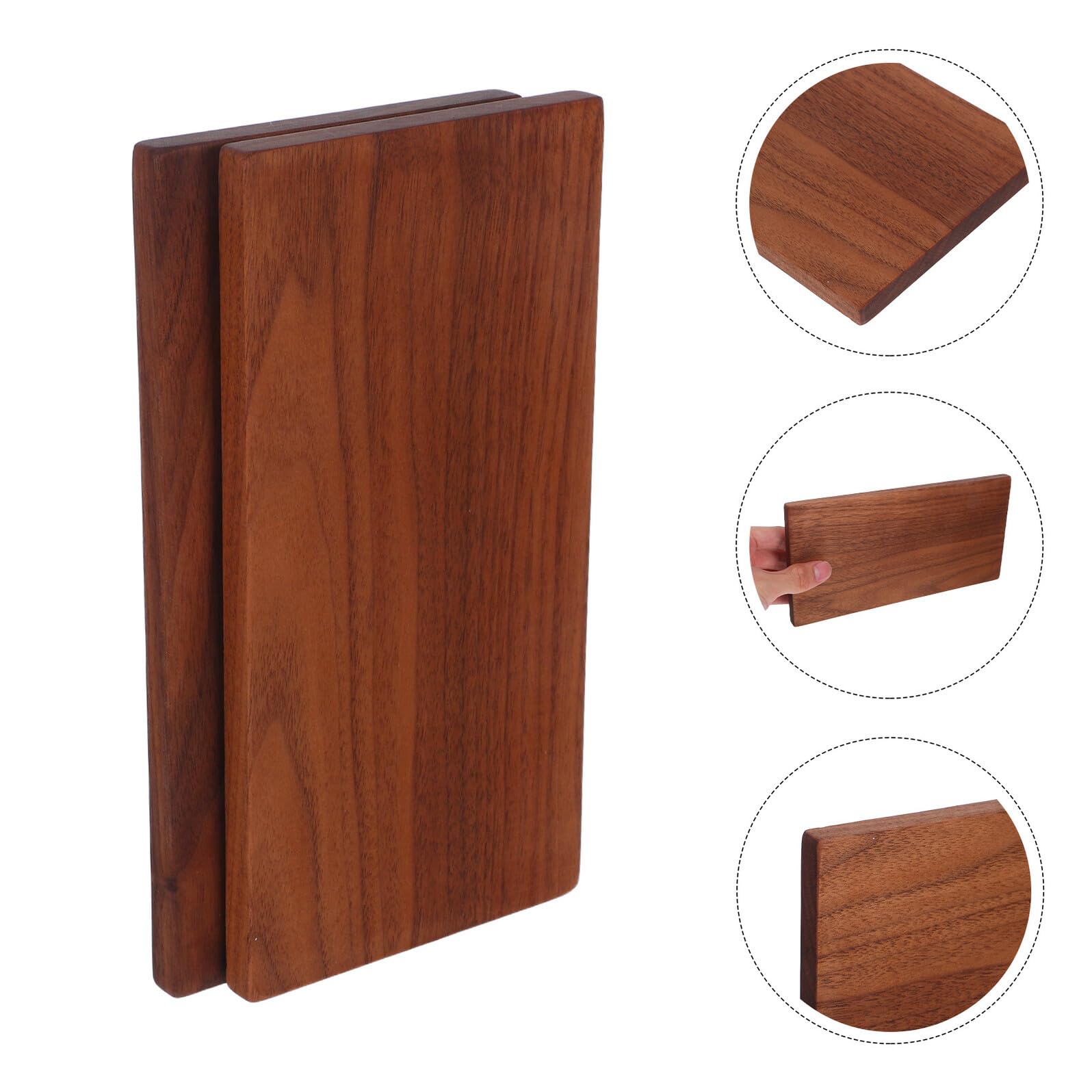 Yardenfun 2pezzi Legno di Noce Grezzo Pannelli Spessore Assi di Legno Massello per Taglio Incisione Mobili Fai da Te Pittura