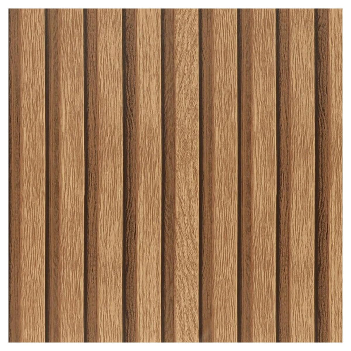 Papier peint effet bois marron adhésif et lavable en PVC