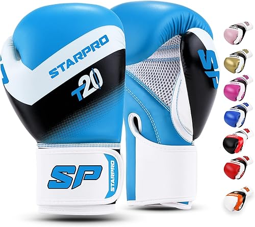 Starpro Boxing Gloves with Wrist Support & Protection Sparring Training Bag Gloves for Men & Women 8oz 10oz 12oz 14oz 16oz