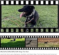 Vista 9 de BTINESFUL Correa de Amarre para Perro, Cuerda de Control Correa de Cuerda Larga, 8ft 12ft 20ft 30ft 50ft 75ft Correa para Perros de Patio - Perros