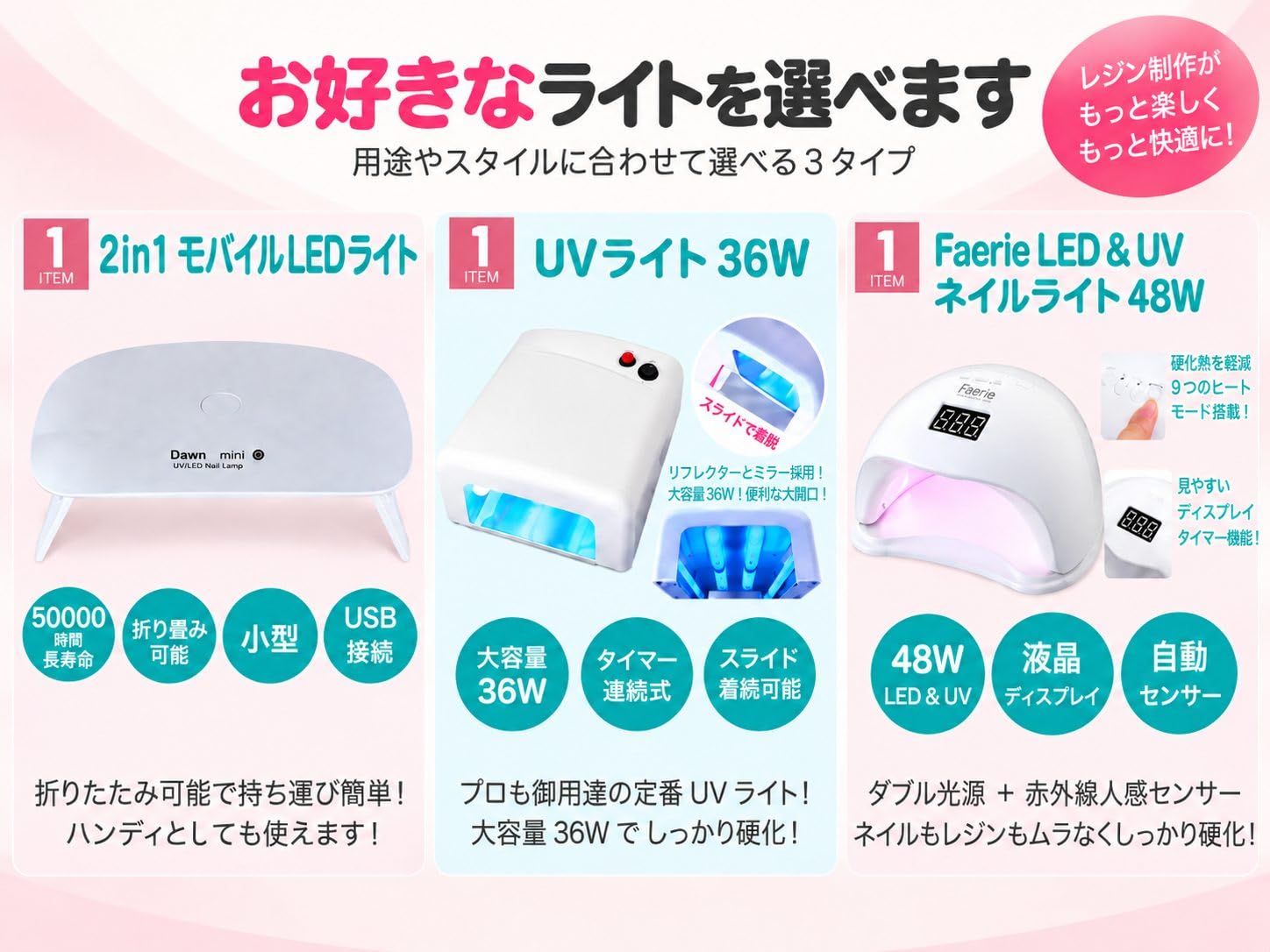 Amazon.co.jp: fleur レジンセット レジンキット 手芸スタートキット
