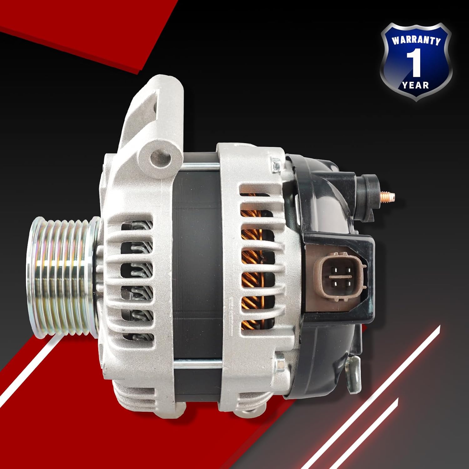 Alternator 13980N Compatible with Acura CSX 2006-2008 TSX 2004-2008 Honda Accord 2003-2007 2.4L Civic 2006-2011 2.0L CR-V 2007-2011 Element 2003-2011 L4 Replace 31100-RAA-A01 31100-RAA-A02