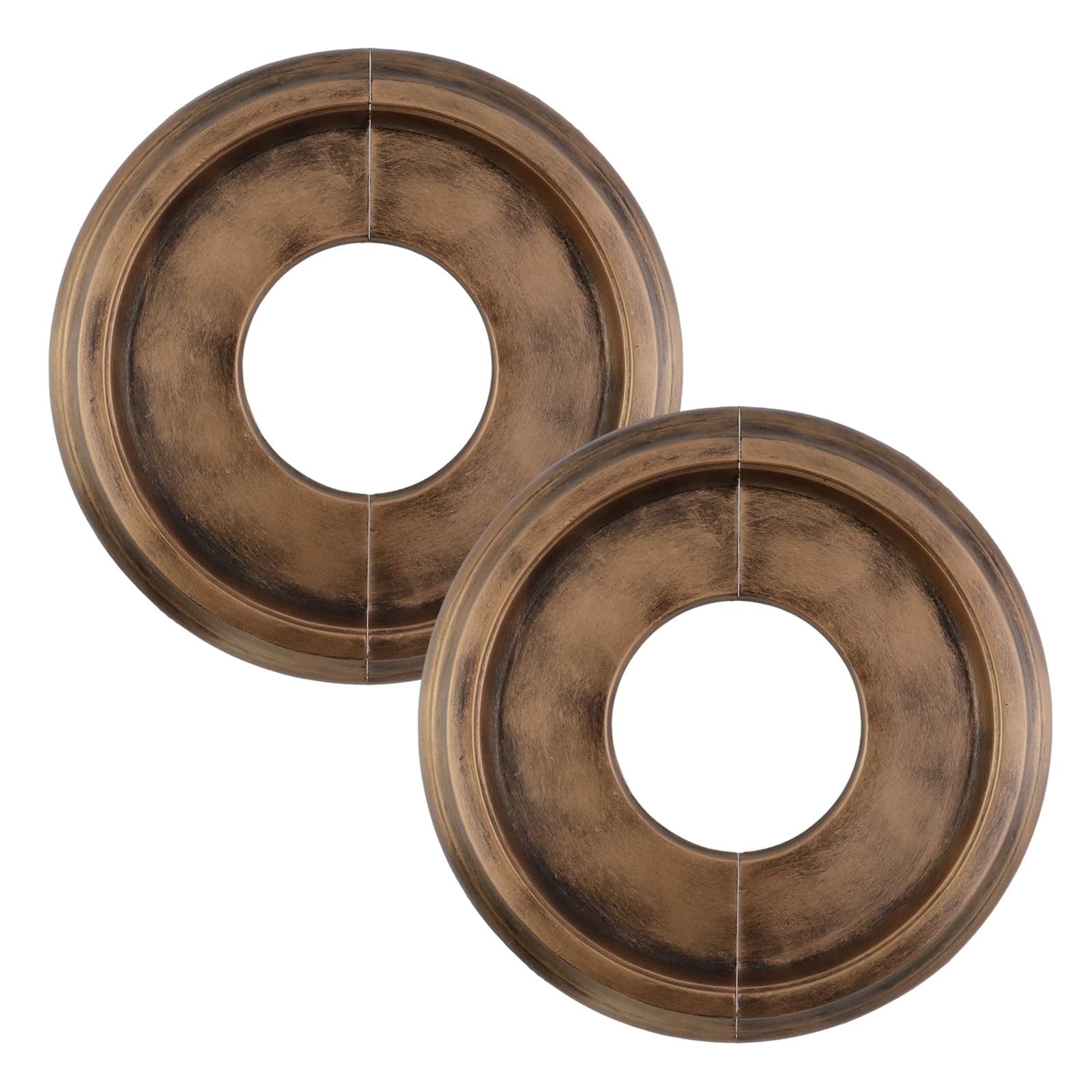 Médaillon de plafond effet bronze sculpté ornements rétro de qualité