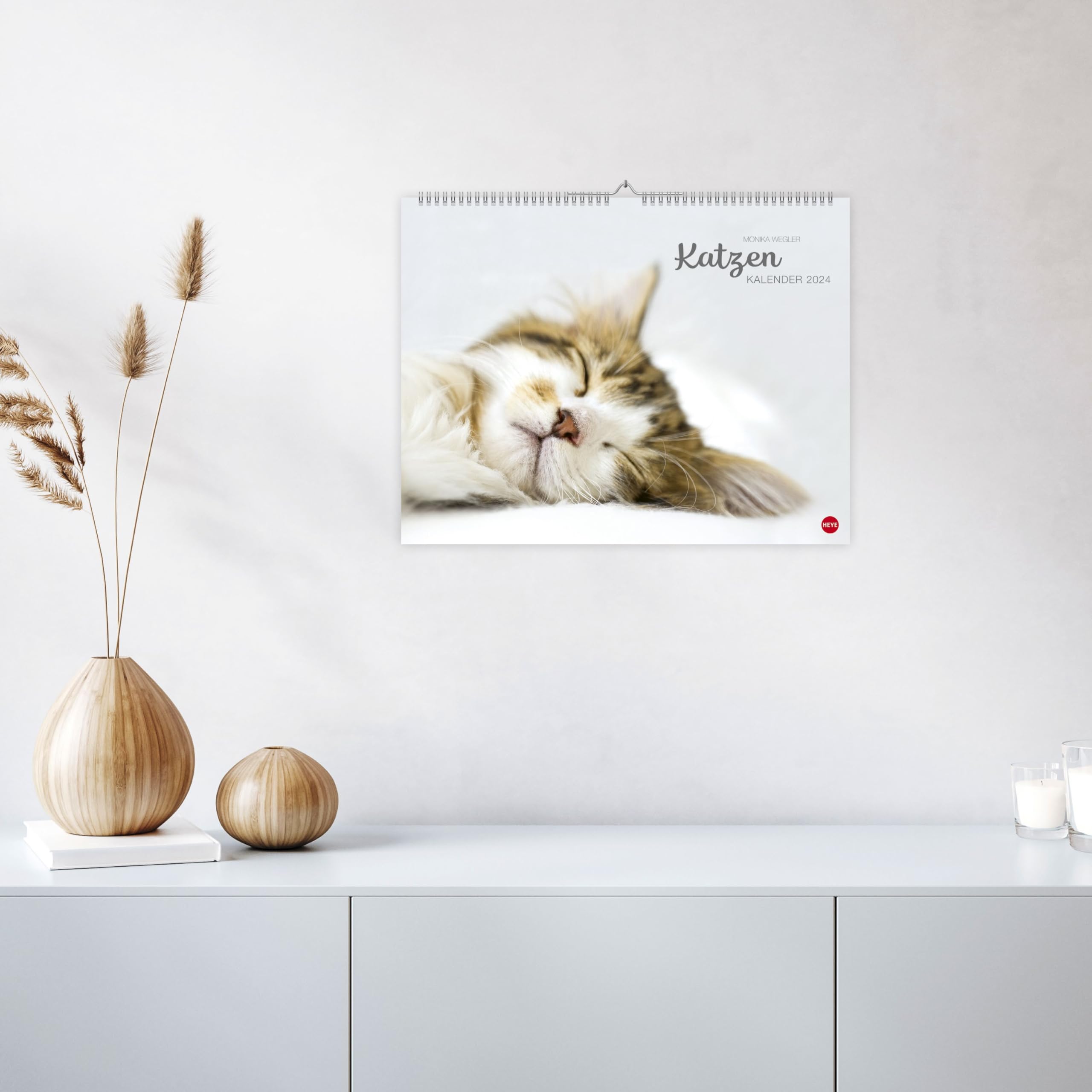 2024 Kalender, 2024 Kitty Calendar, Cat Wall Calendar 2024, 12 månaders kattkalenderpresenter