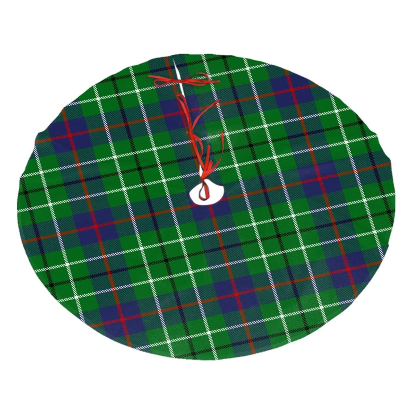 Melbrakin Clan Duncan Tartan Christmas Tree Skirt 30", Xmas Tree Skirts Base Mat For Christmas Holiday Home Party Decorations Ornaments