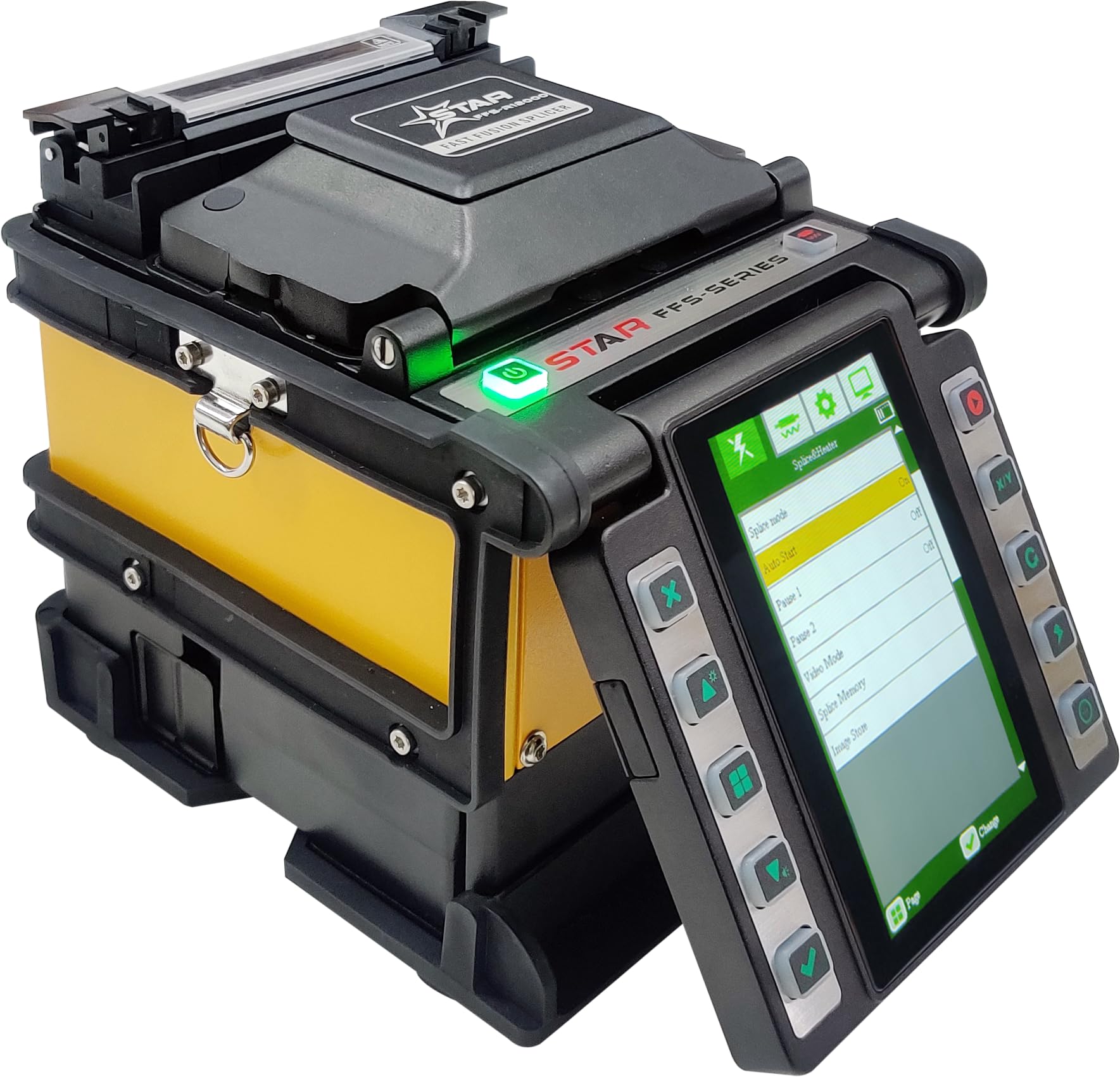 STAR Fiber Optic Fusion Splicer FFS-R12000 A Ribbon Fiber Splicing Machine with Dual Microscopic Camera Observation/High Definition LCD Display/ 8400mAh Li-Ion Battery-image-48