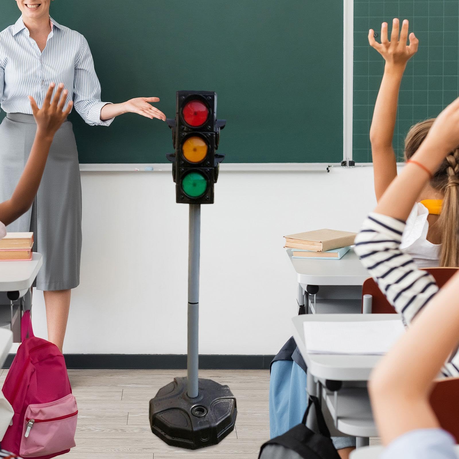 Harilla Feu de circulation pour enfants, jouet indicateur de circulation, panneau de isation, de passage pour piétons, pour les fêtes