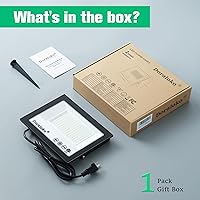 Vista 3 de Luz de inundación LED equivalente a 700 W con estaca de tierra, luz de trabajo exterior impermeable IP66, extremadamente brillante, 6500K, 6600LM